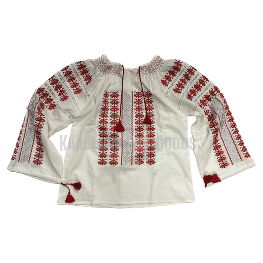 Tunisia Blouse - Embroidered Peasant Blouse